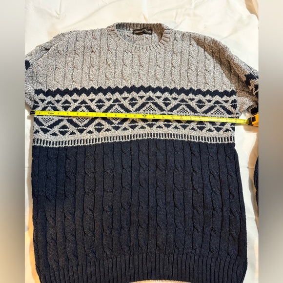Vintage Liberty Sweaters Heavy Knit Sweater Men Grandpa Dad Medium - Picture 6 of 6